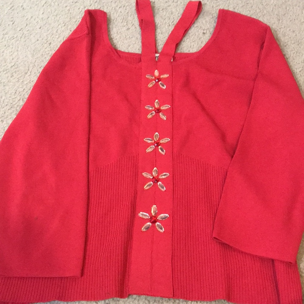 ⚡️FINAL PRICE⚡️ VTG Bob Mackie Flower Jewel Top seen on The Nanny Fran Drescher